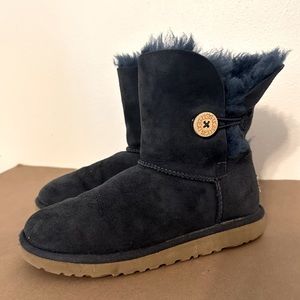Ugg Button Bailey Blue Boots